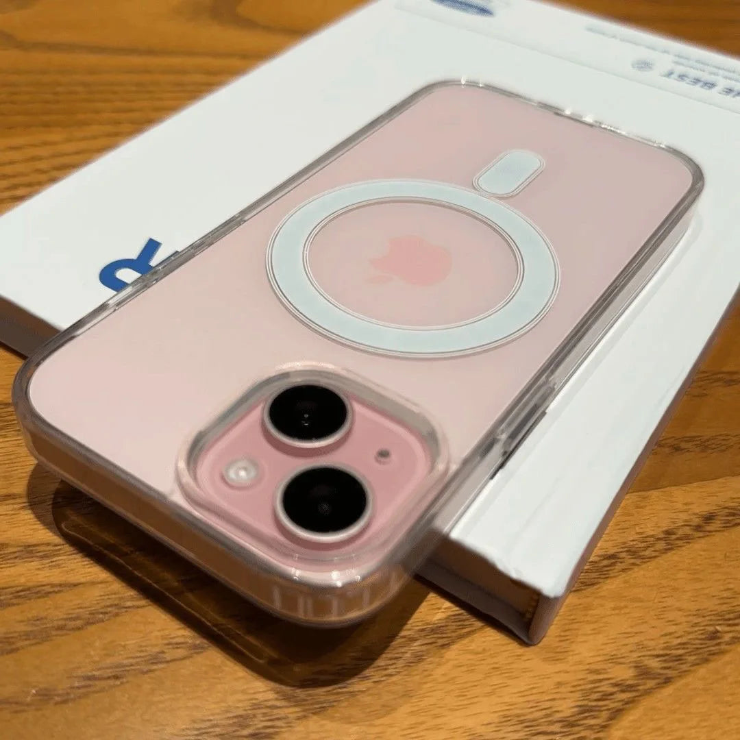 Original Transparent for Magsafe Wireless Charge Magnetic Phone Case for Iphone 17 16 15 14 13 12 11 Pro Max Acrylic Cover